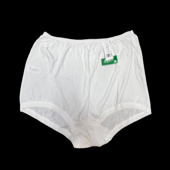 VTG Carole Panties Size 13‎ White Made in the USA Cotton Style 637 Granny Panty - Picture 1 of 8